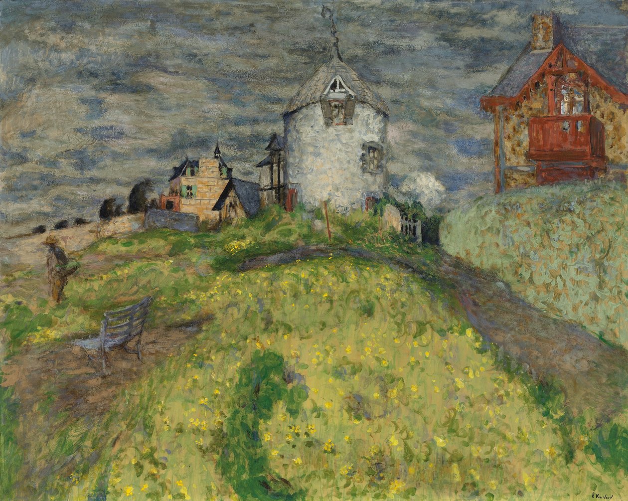Mulino di Saint-Jacut o ville in campagna da Edouard Vuillard