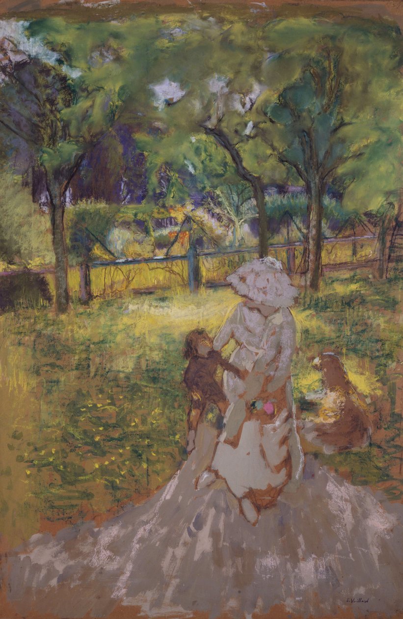 Madre e figlio nel giardino da Edouard Vuillard