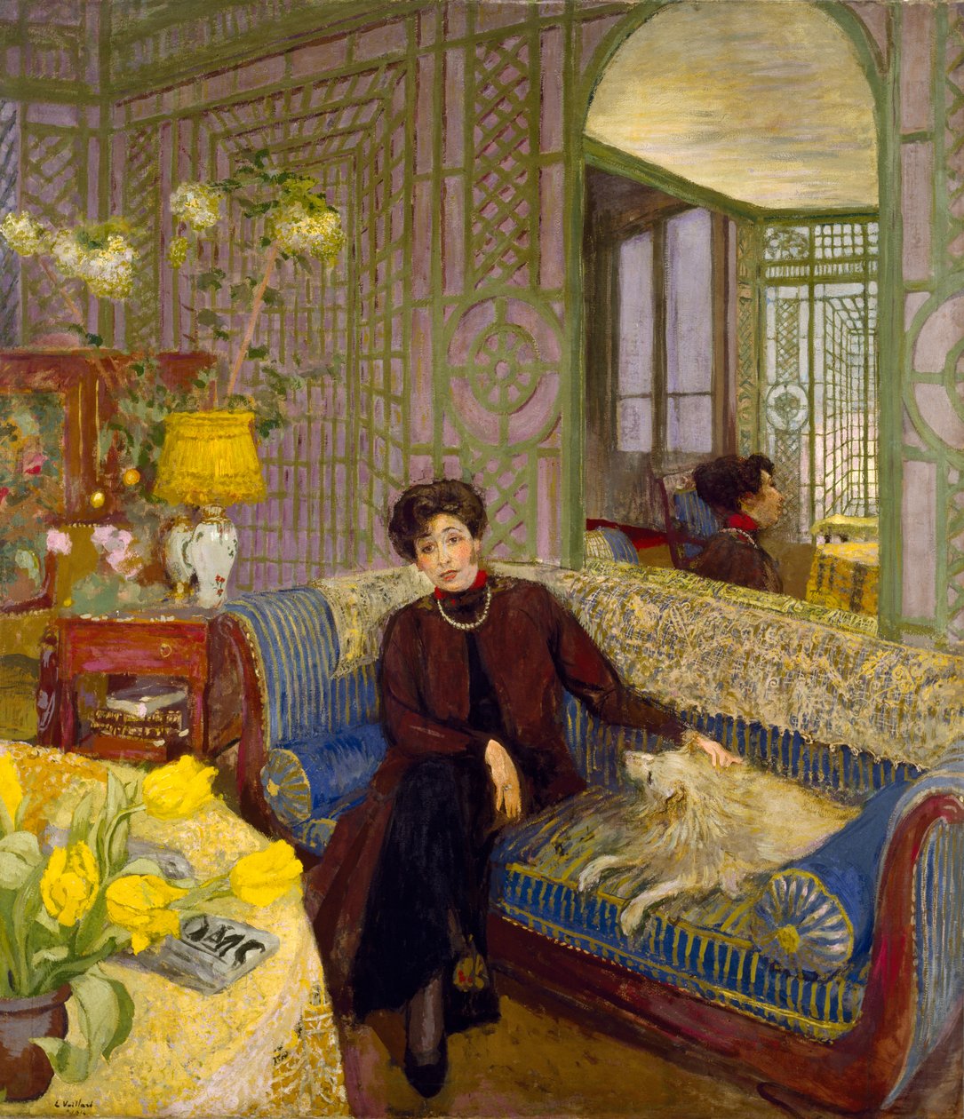 Ritratto di Marcelle Aron, moglie di Tristan Bernard (1866-1947) 1914 da Edouard Vuillard