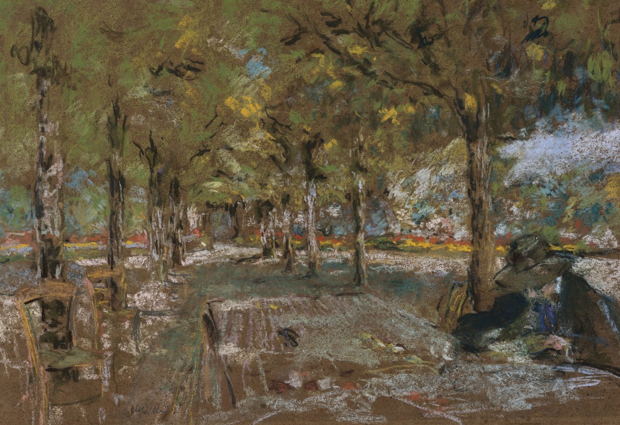 Lettura sotto gli alberi ad Amfreville, c.1906 da Edouard Vuillard