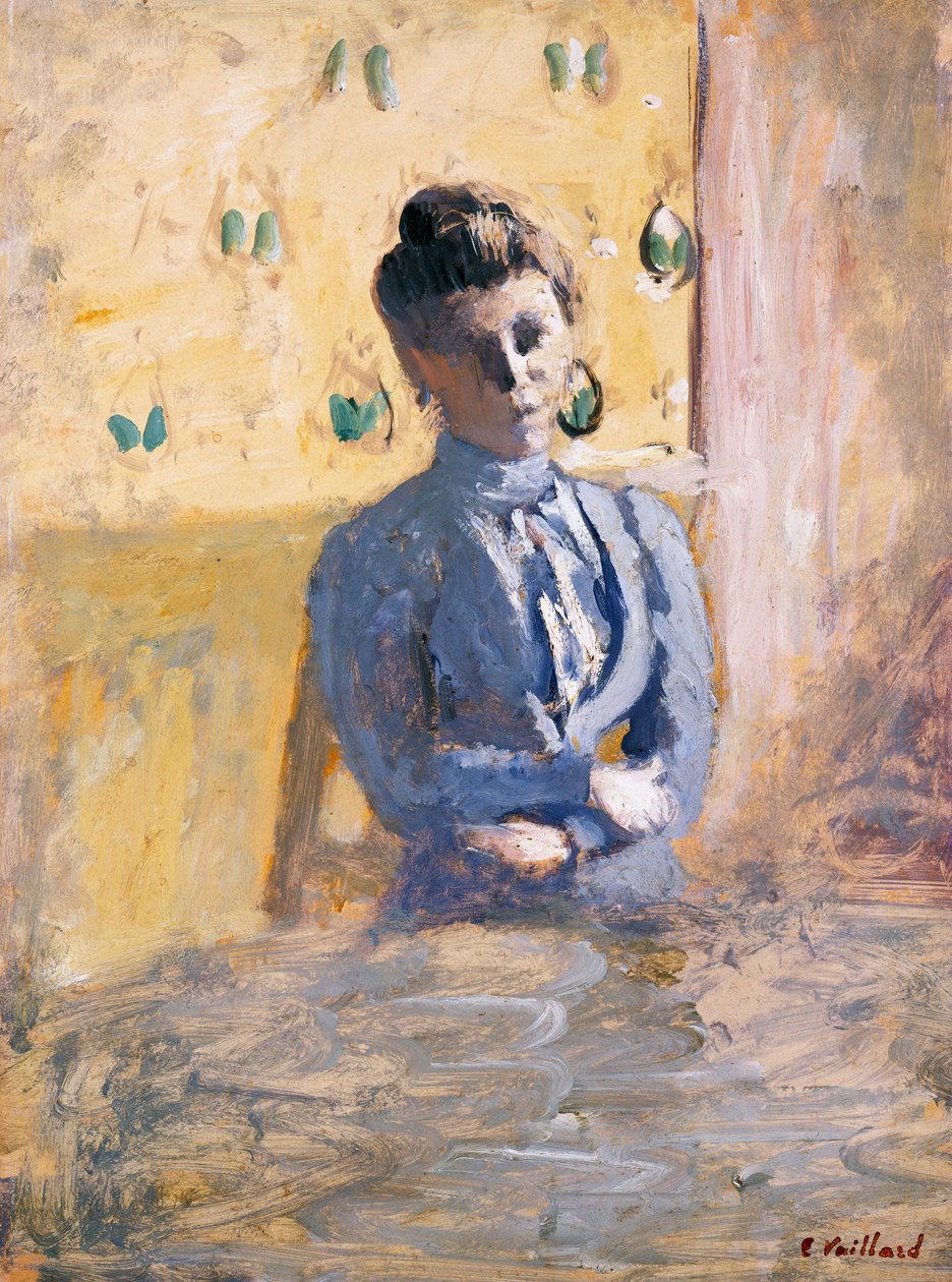 Donna seduta in blu, c.1899 da Edouard Vuillard