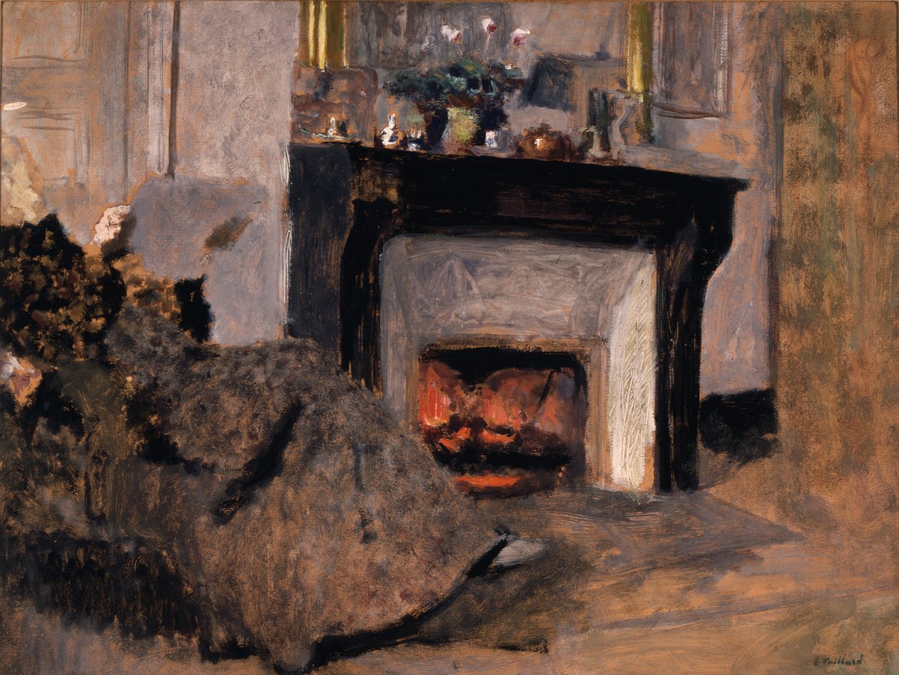 Il caminetto da Edouard Vuillard