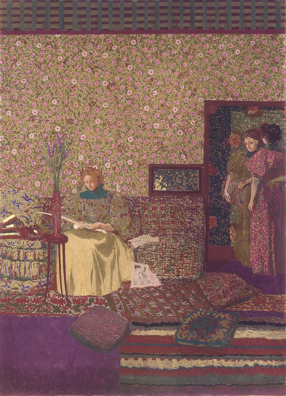 La privacy. Decorazione per la biblioteca del Dr. Vaquez da Edouard Vuillard