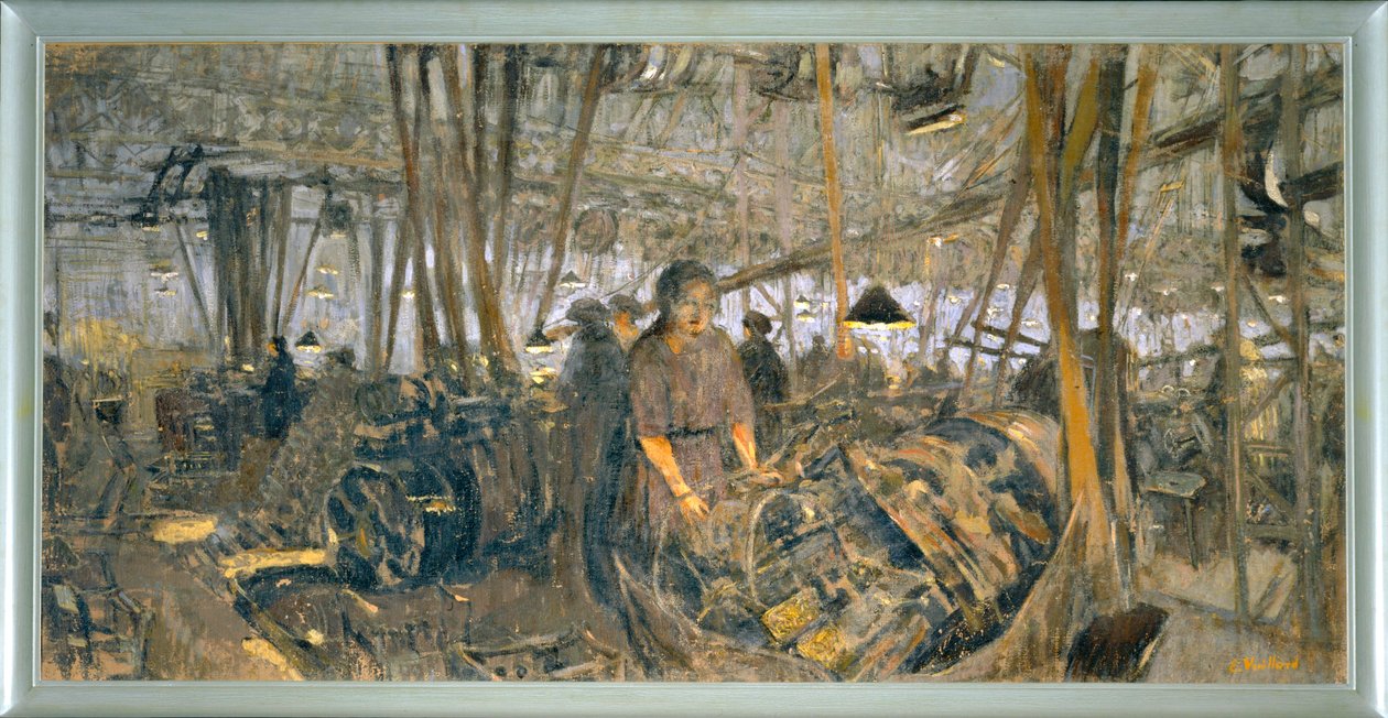 Fabbrica di armi a Lione: le torri - ... (tempera su tela) da Edouard Vuillard