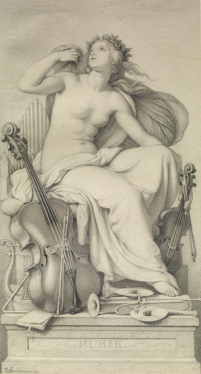 Figura allegorica della Musica da Eduard Bendemann