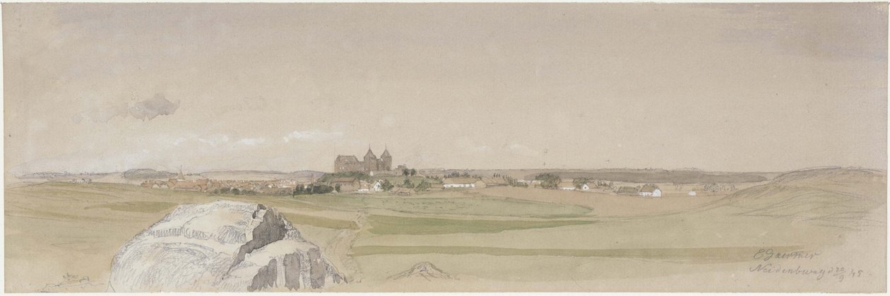 Veduta di Neidenburg e dei suoi dintorni da Eduard Gaertner