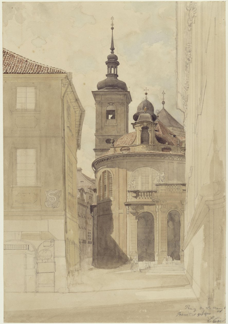 La chiesa dei Gesuiti a Praga da Eduard Gaertner