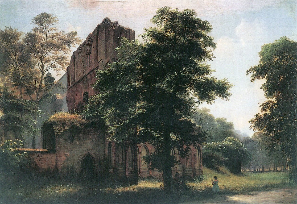 Rovine del monastero di Lehnin da Eduard Gaertner