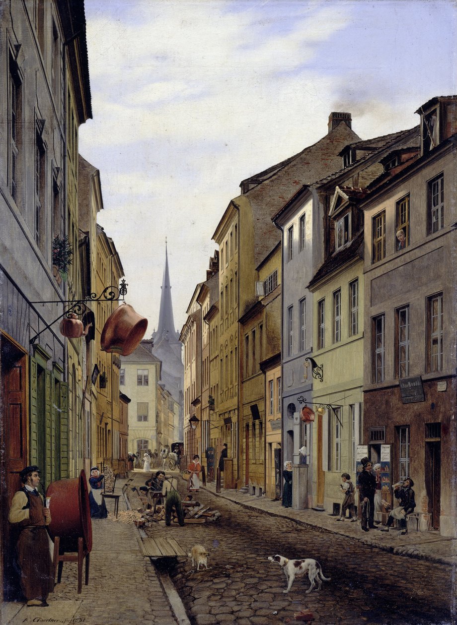 Via Parochial a Berlino da Eduard Gaertner