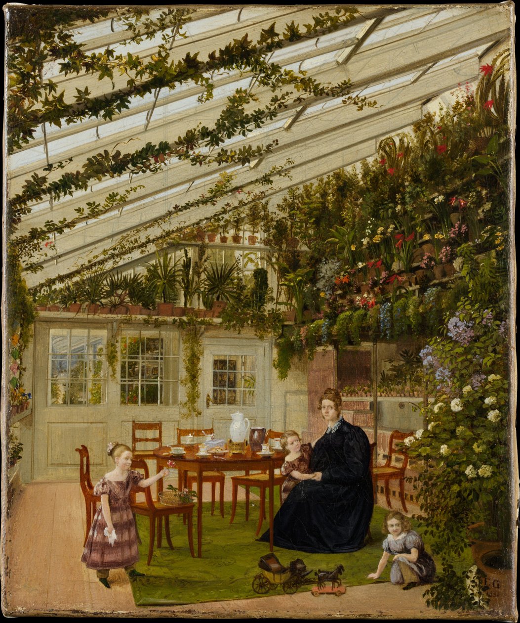 La famiglia del signor Westphal nel giardino d