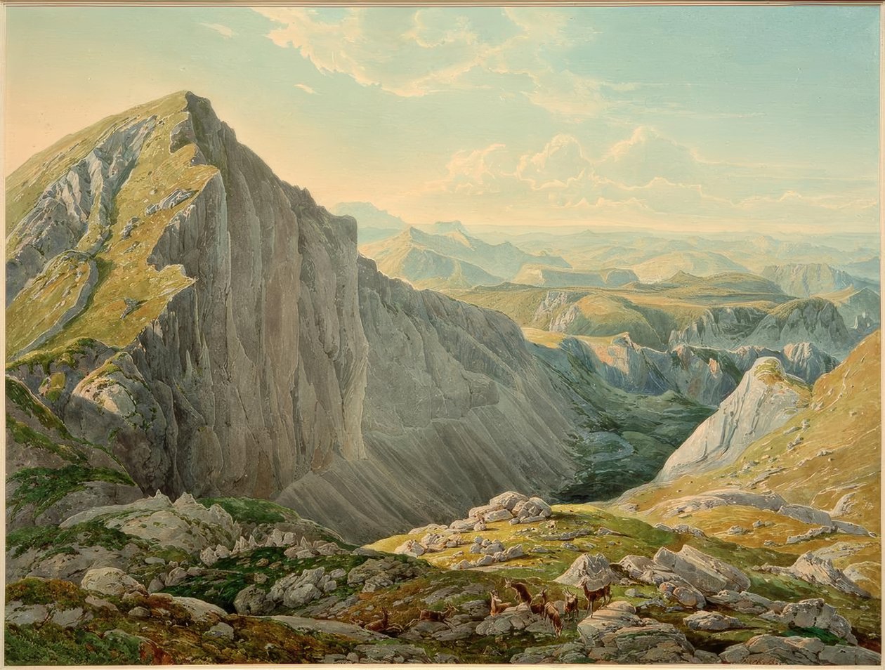 Il Grande Höllstein con vista verso Mariazell da Eduard Gurk