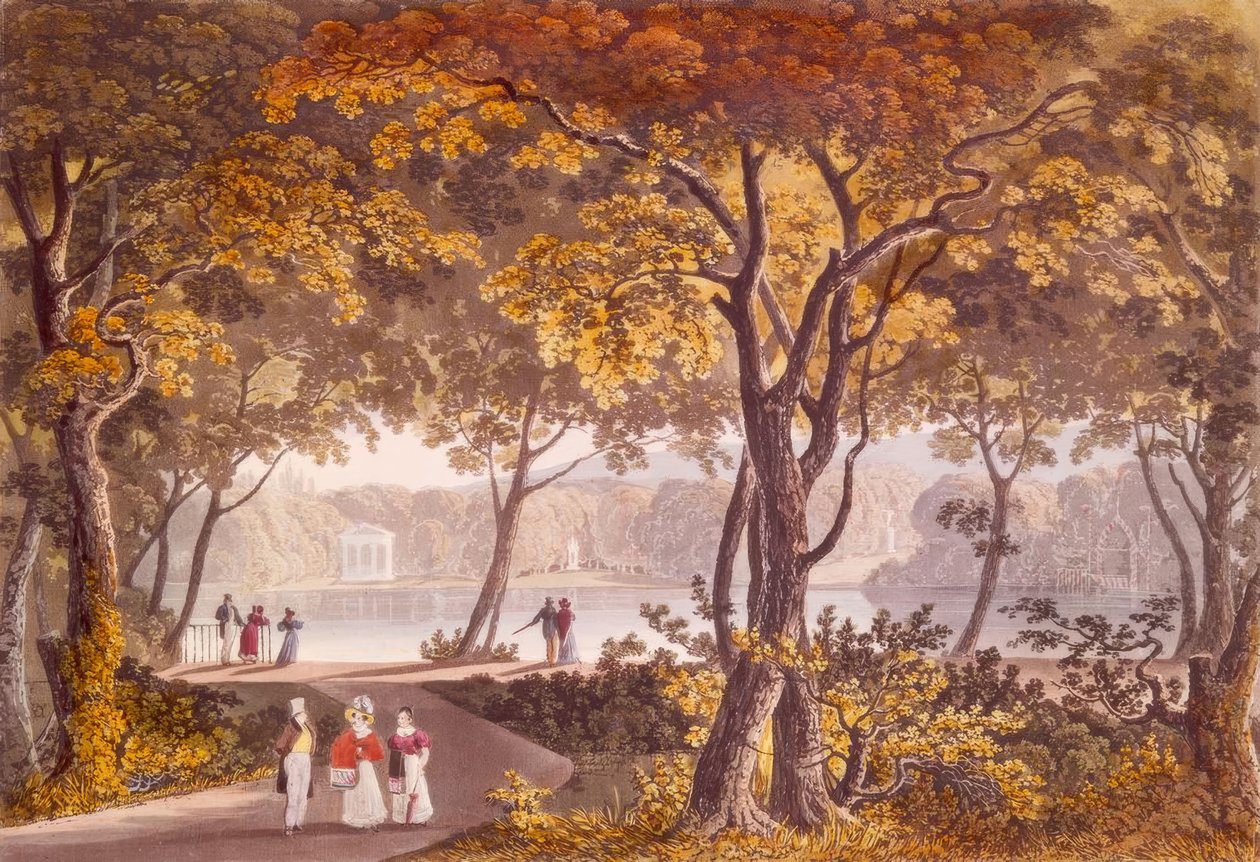 Töplitz. Il giardino del castello da Eduard Gurk