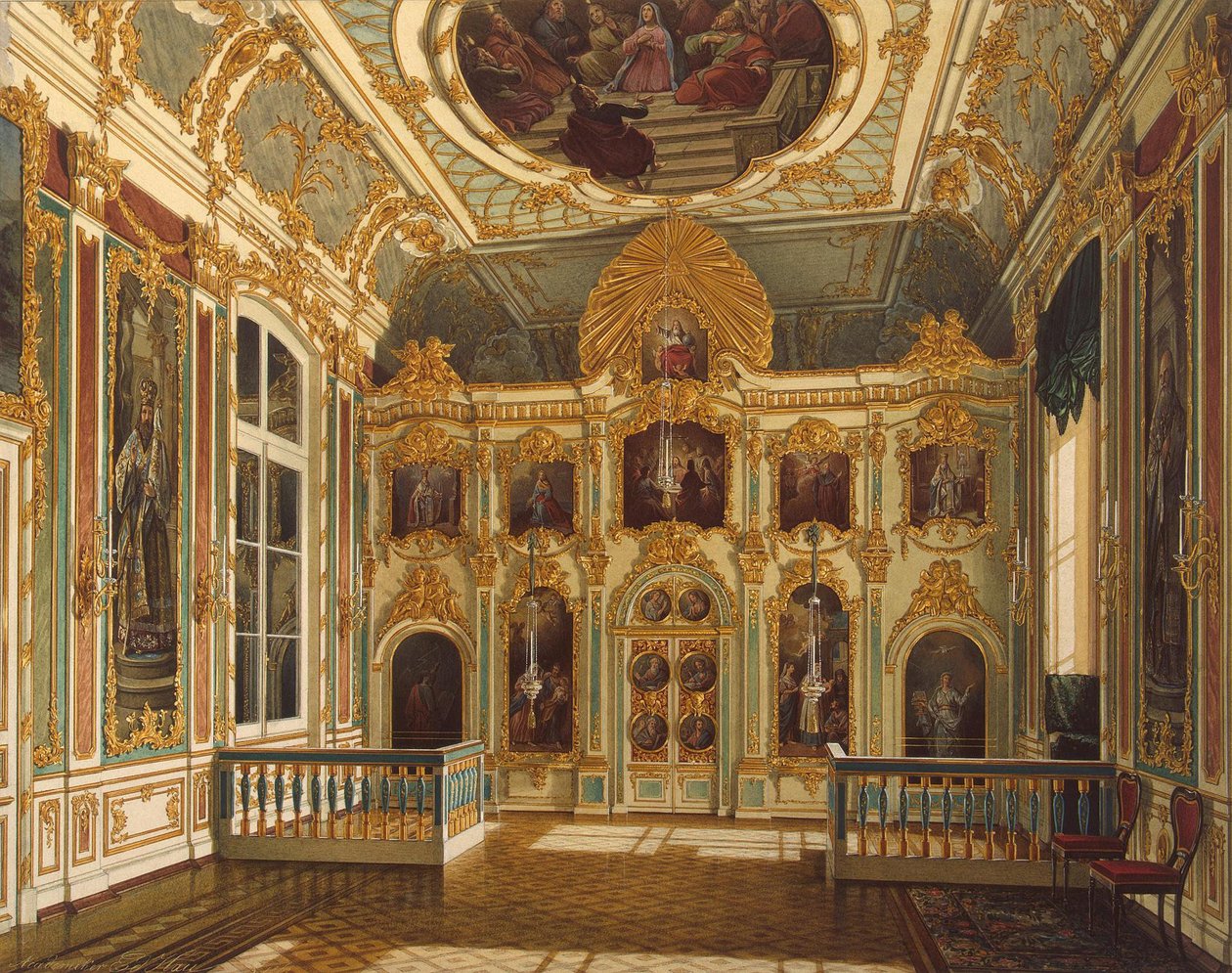 Vista della piccola chiesa nel Palazzo d