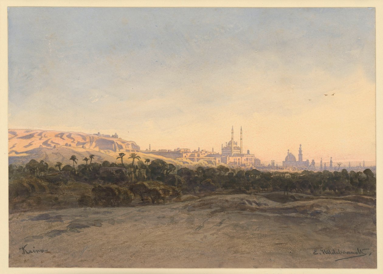Vista del Cairo da Eduard Hildebrandt