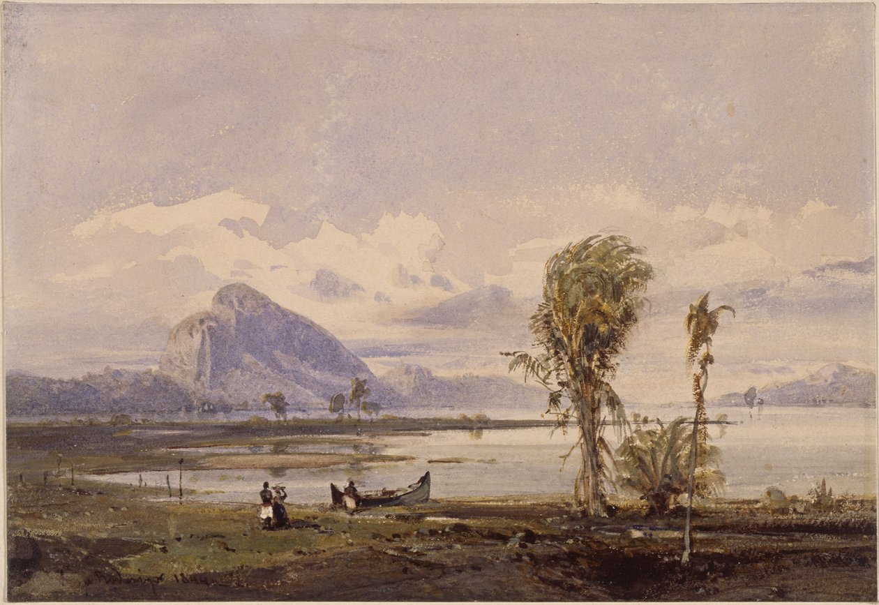 Vista sulla Lagoa Rodrigo de Freitas a Rio de Janeiro da Eduard Hildebrandt