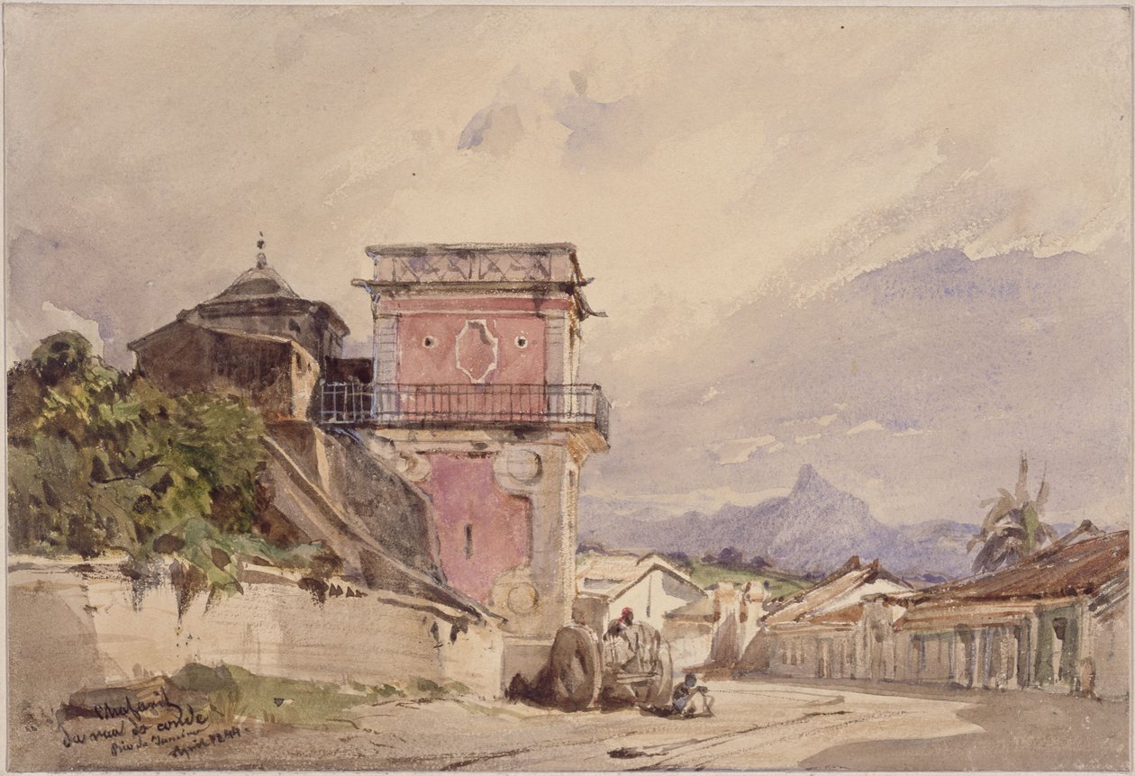 Fontana di Rua do Conde. Rio de Janeiro da Eduard Hildebrandt