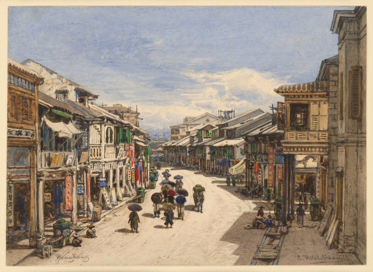 Strada a Hong Kong da Eduard Hildebrandt