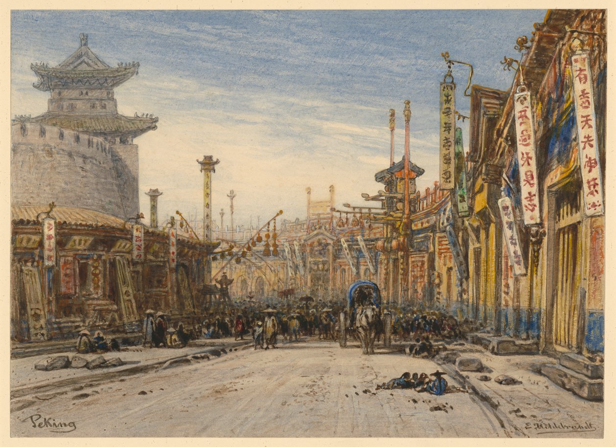 Strada a Pechino da Eduard Hildebrandt