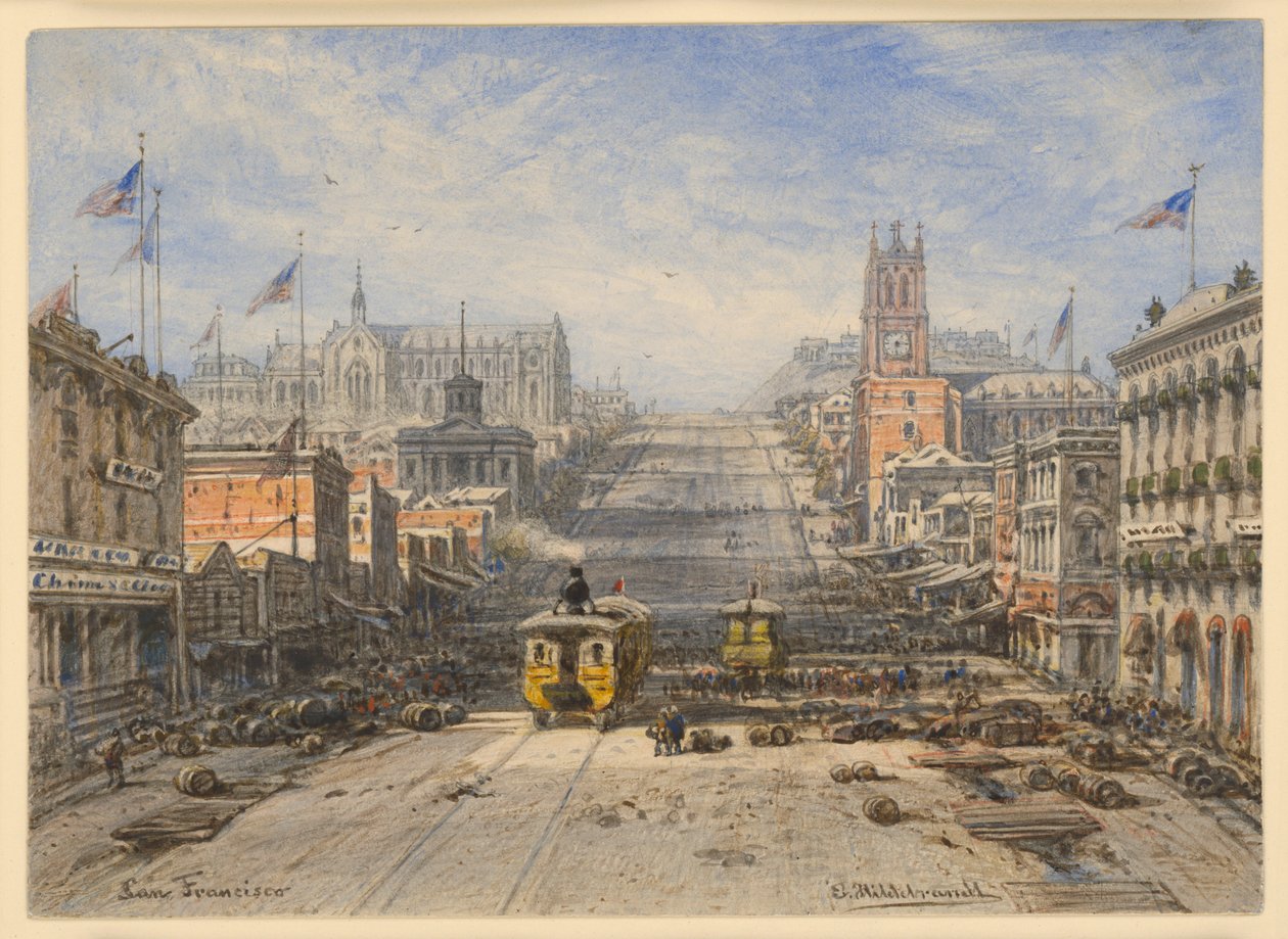 Strada a San Francisco da Eduard Hildebrandt