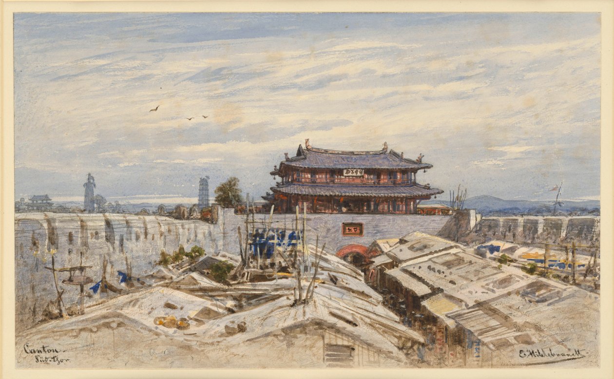 Porta Sud a Canton da Eduard Hildebrandt