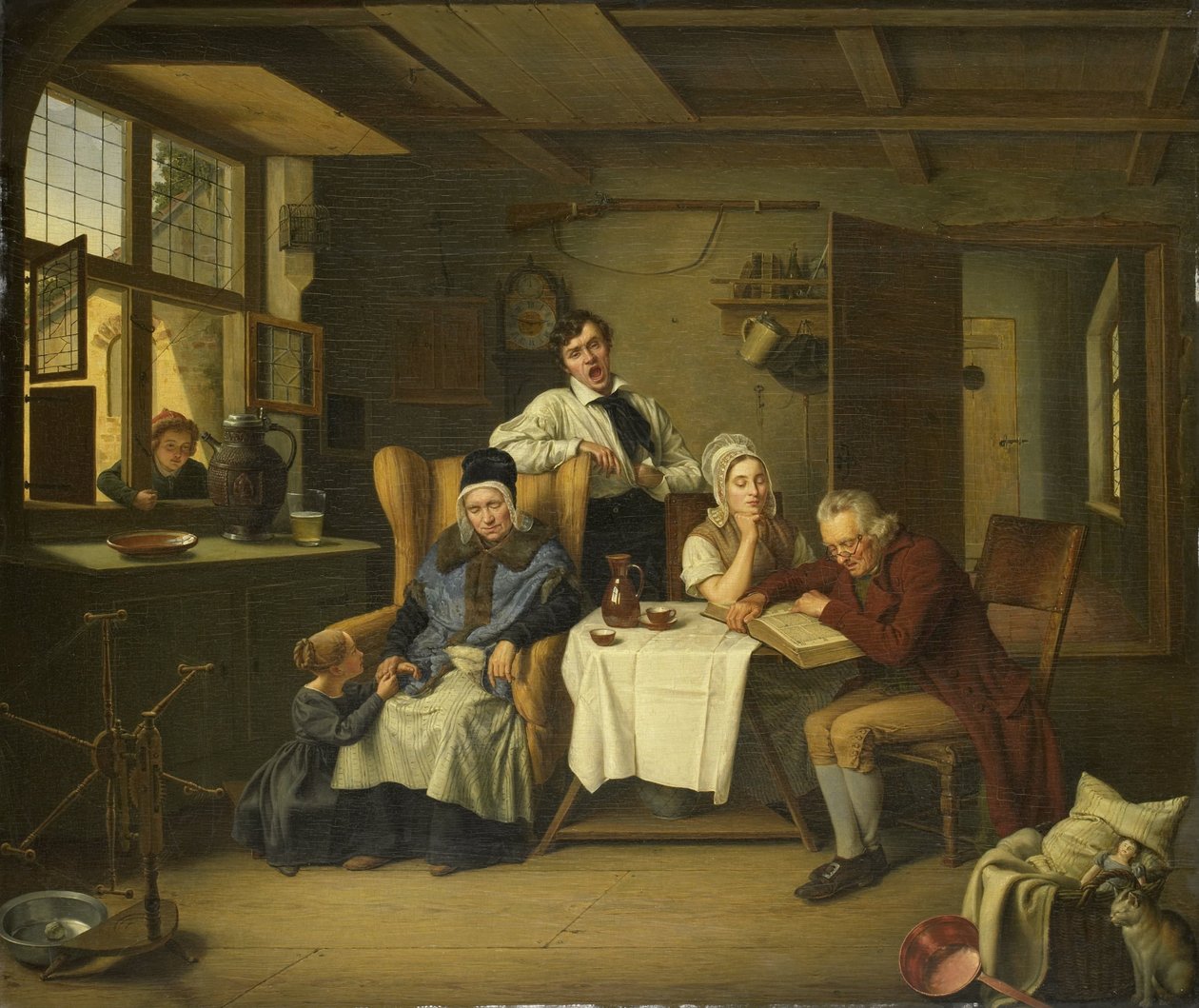 Lettura della Bibbia da Eduard Karl Gustav Lebrecht Pistorius