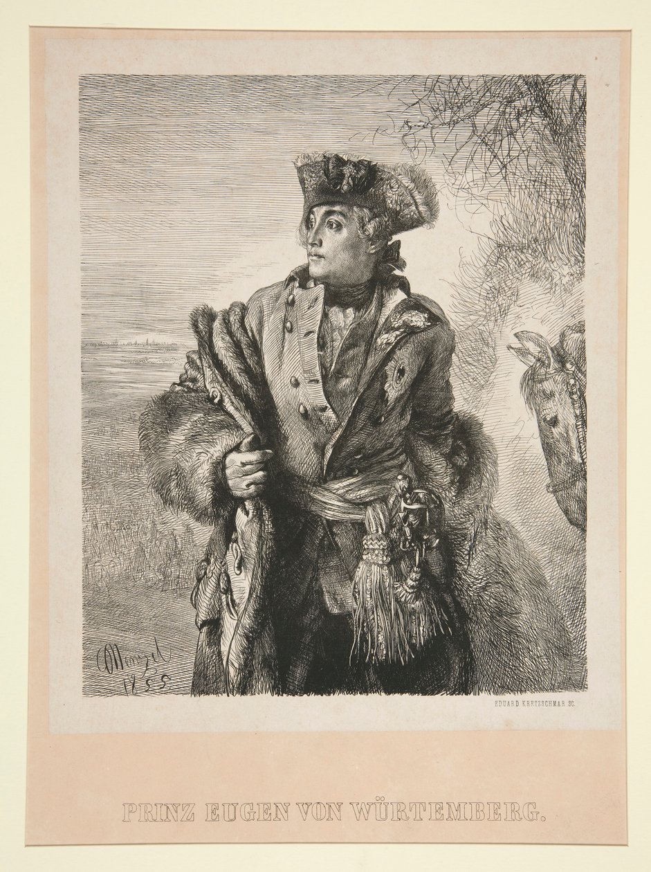 Ritratto di Prinz Eugen von Wurtemberg da Eduard Kretzschmar