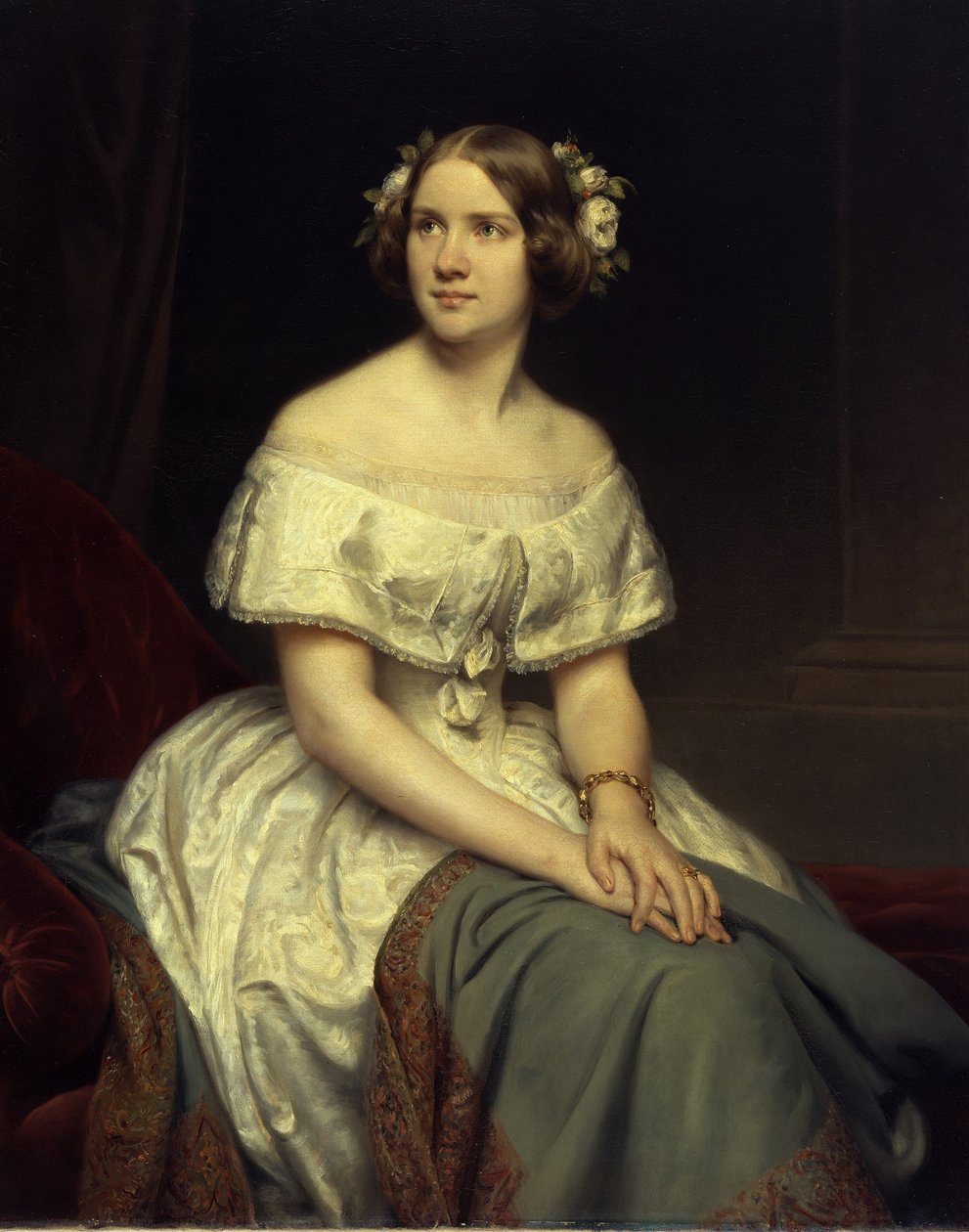 Tedesco: Ritratto della cantante Jenny Lind da Eduard Magnus