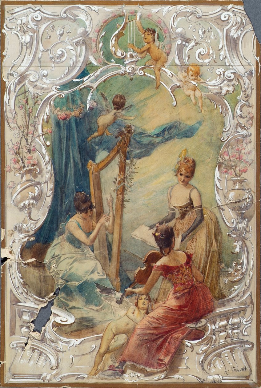 Canto (bozzetto per un affresco nel Varieté Ronacher, Vienna) da Eduard Veith