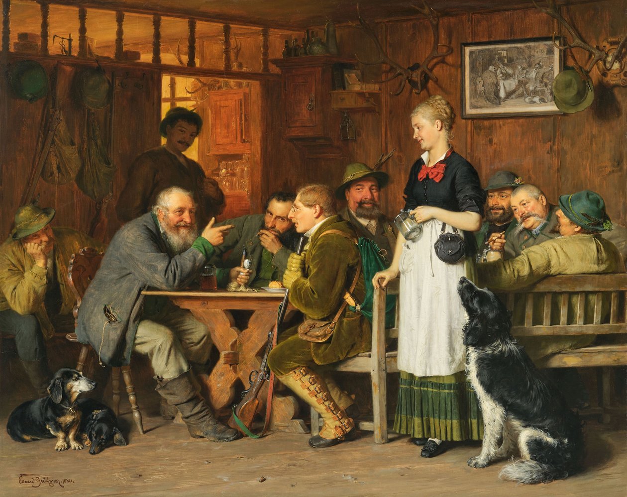 Eduard Grützner Il cacciatore della domenica 1880 da Eduard von Grutzner