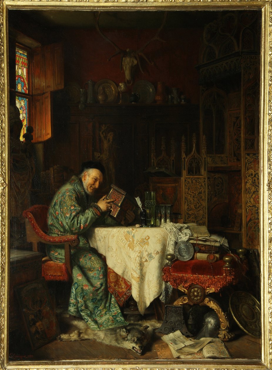 Il collezionista (prestatore su pegno) da Eduard von Grutzner