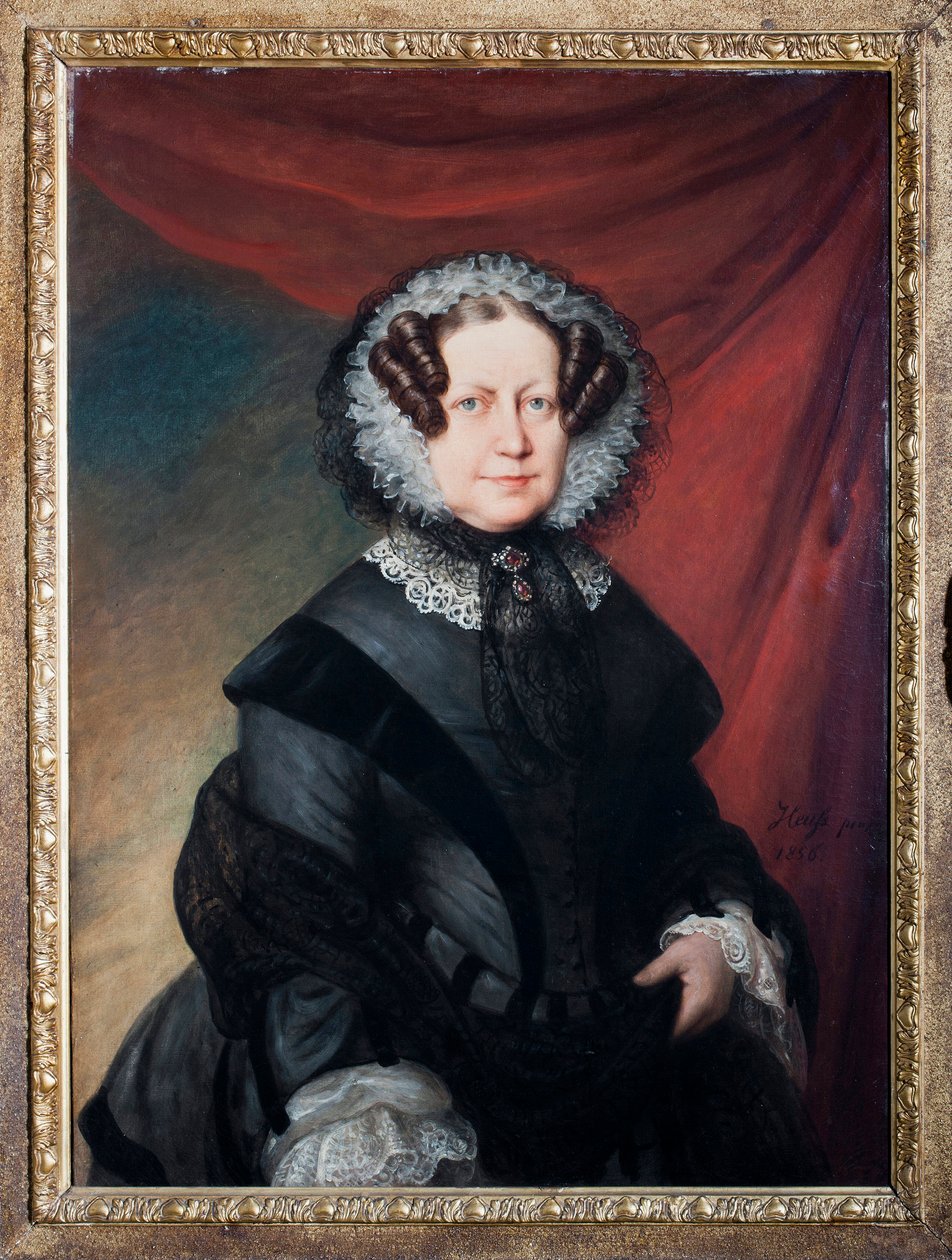 Ritratto di Artemisia Negrone Brignole-Sale, madre della Duchessa Galliera Maria Brignole Sale de Ferrari Dipinto di Eduard von Heuss (1808-1880) Genova, musei di strada nuova da Eduard von Heuss