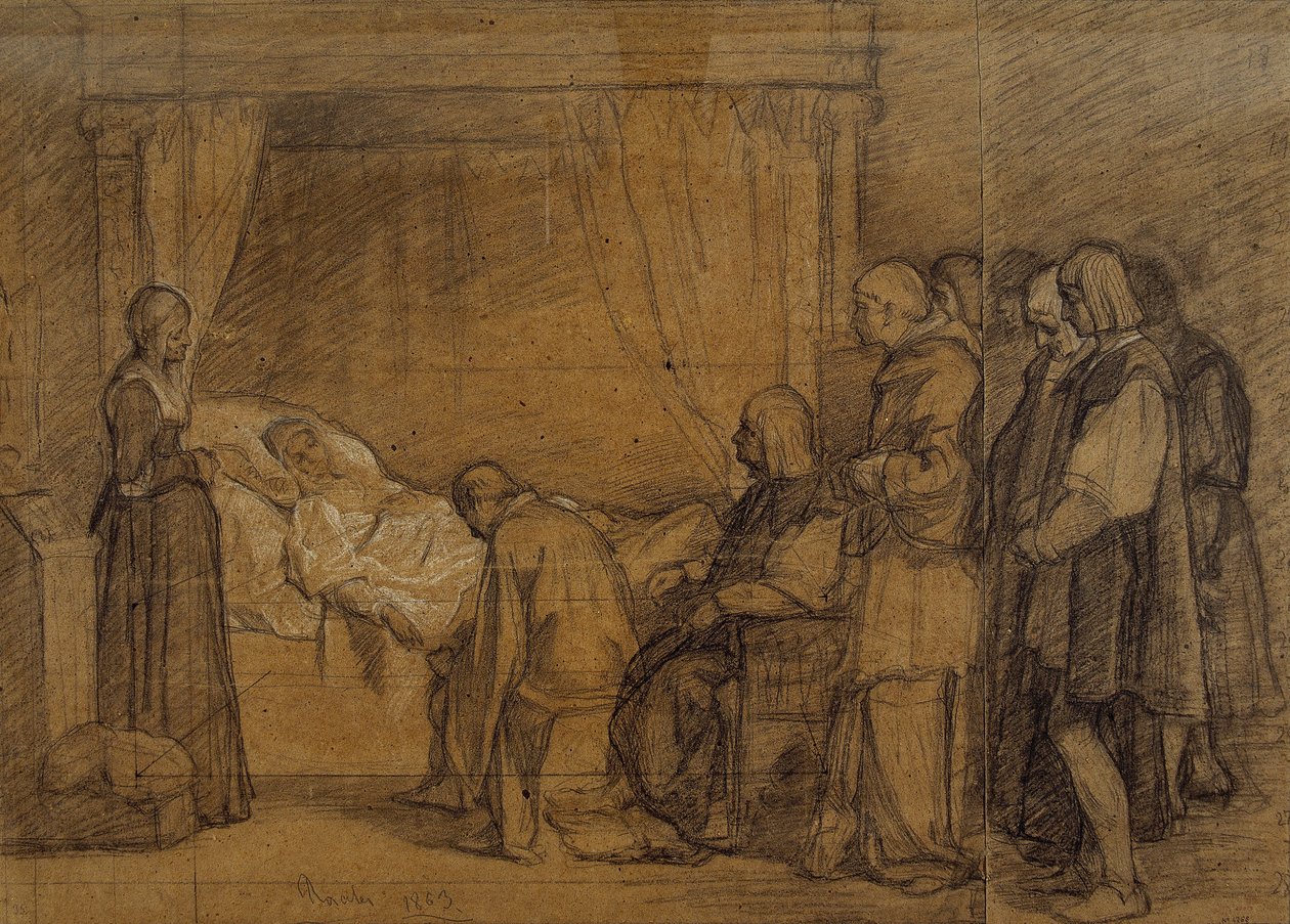 Studio per il testamento di Isabella la Cattolica da Eduardo Rosales