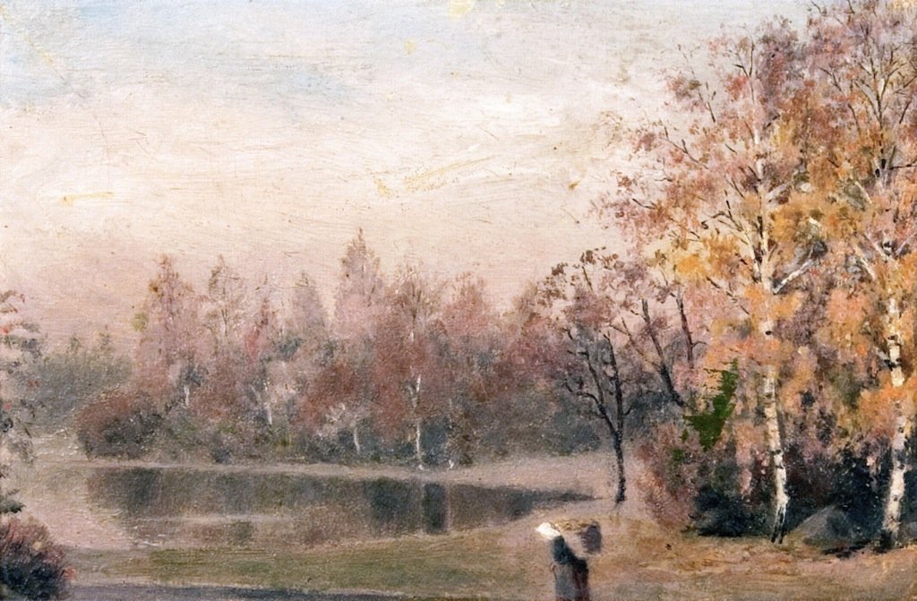 Autunno nella foresta da Edvard Munch