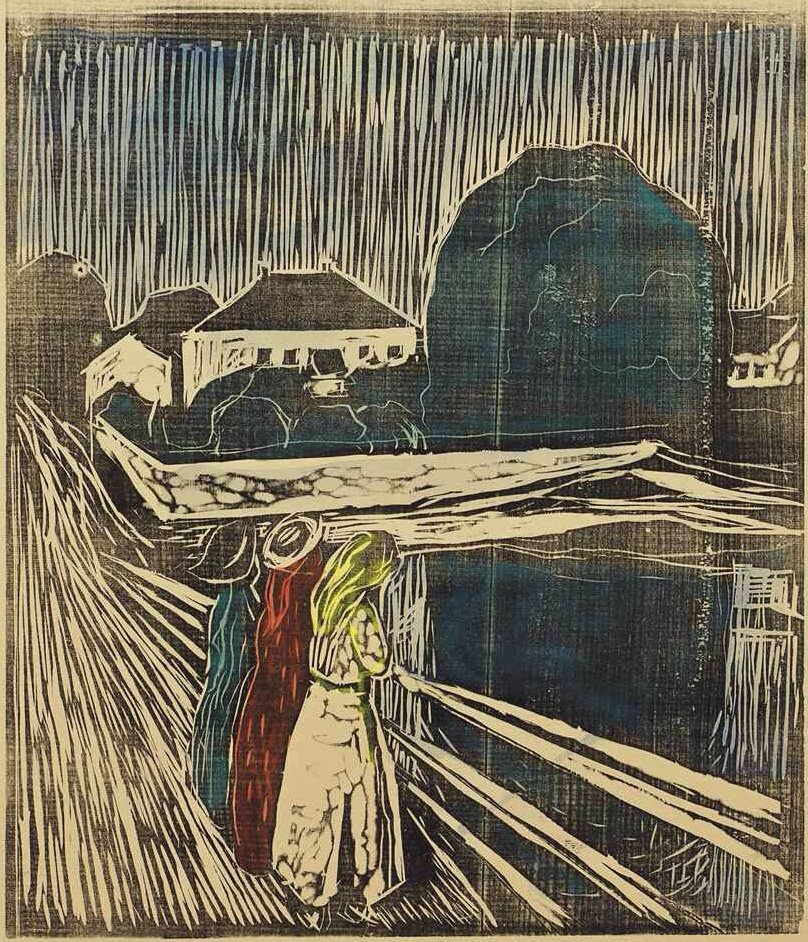 Ragazze sul molo da Edvard Munch
