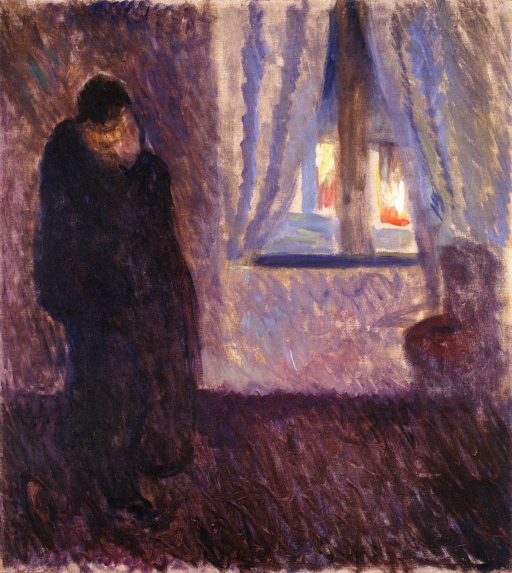 Bacio alla finestra da Edvard Munch