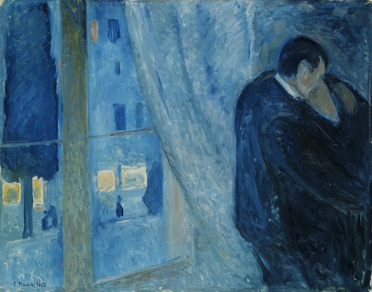 Bacio alla finestra da Edvard Munch