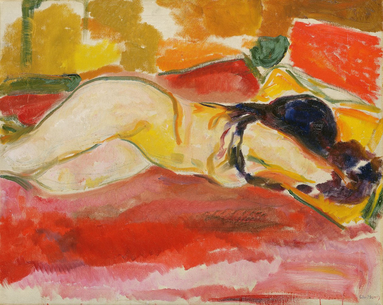 Nudo femminile reclinato da Edvard Munch