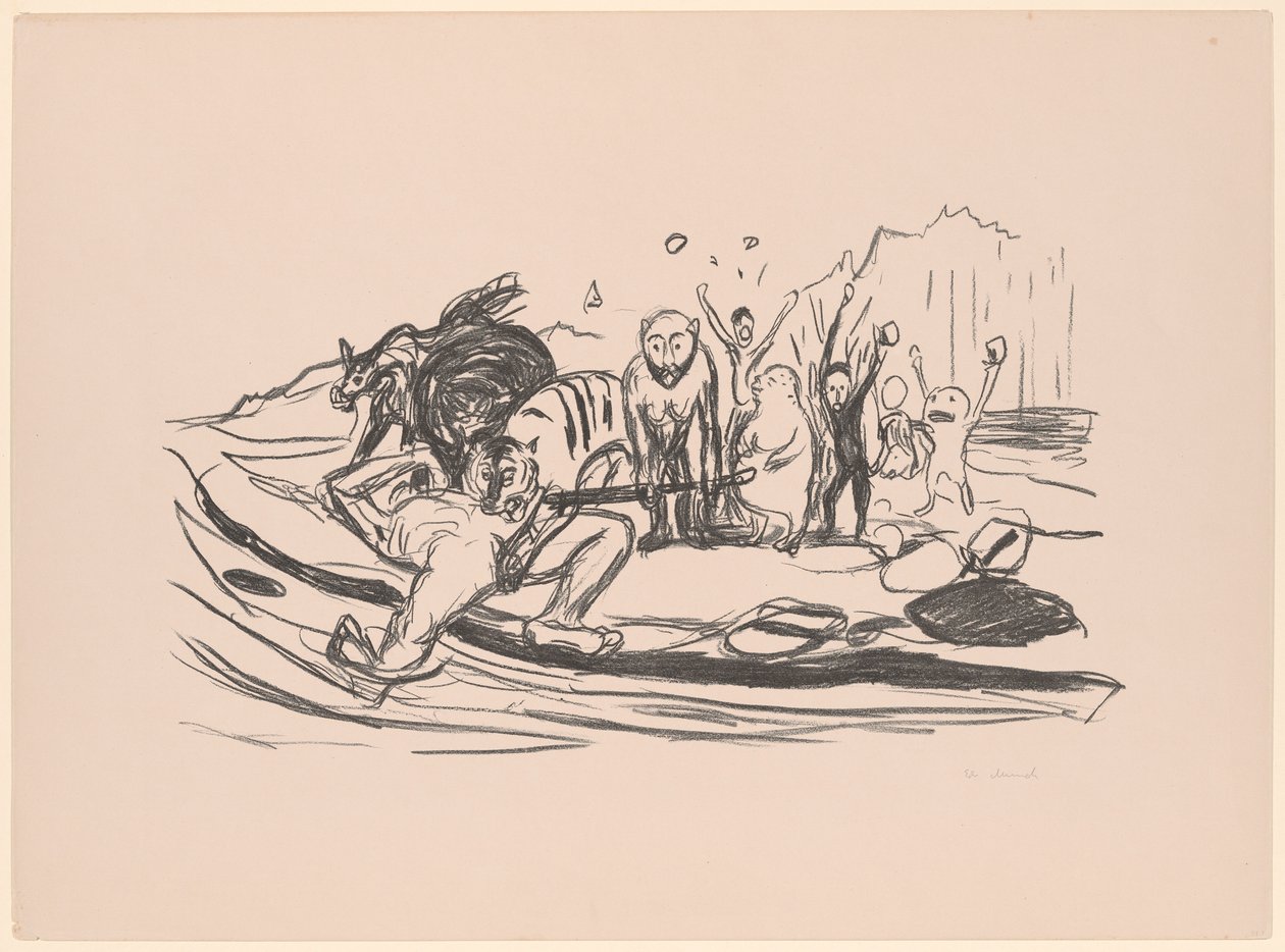 La morte di Alpha da Edvard Munch