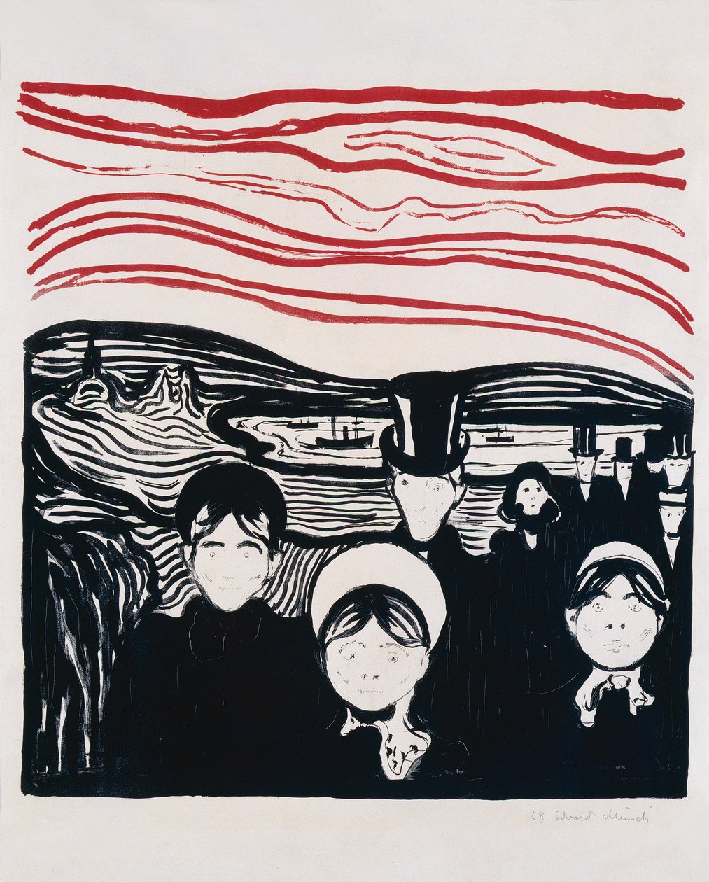 sensazione di paura da Edvard Munch