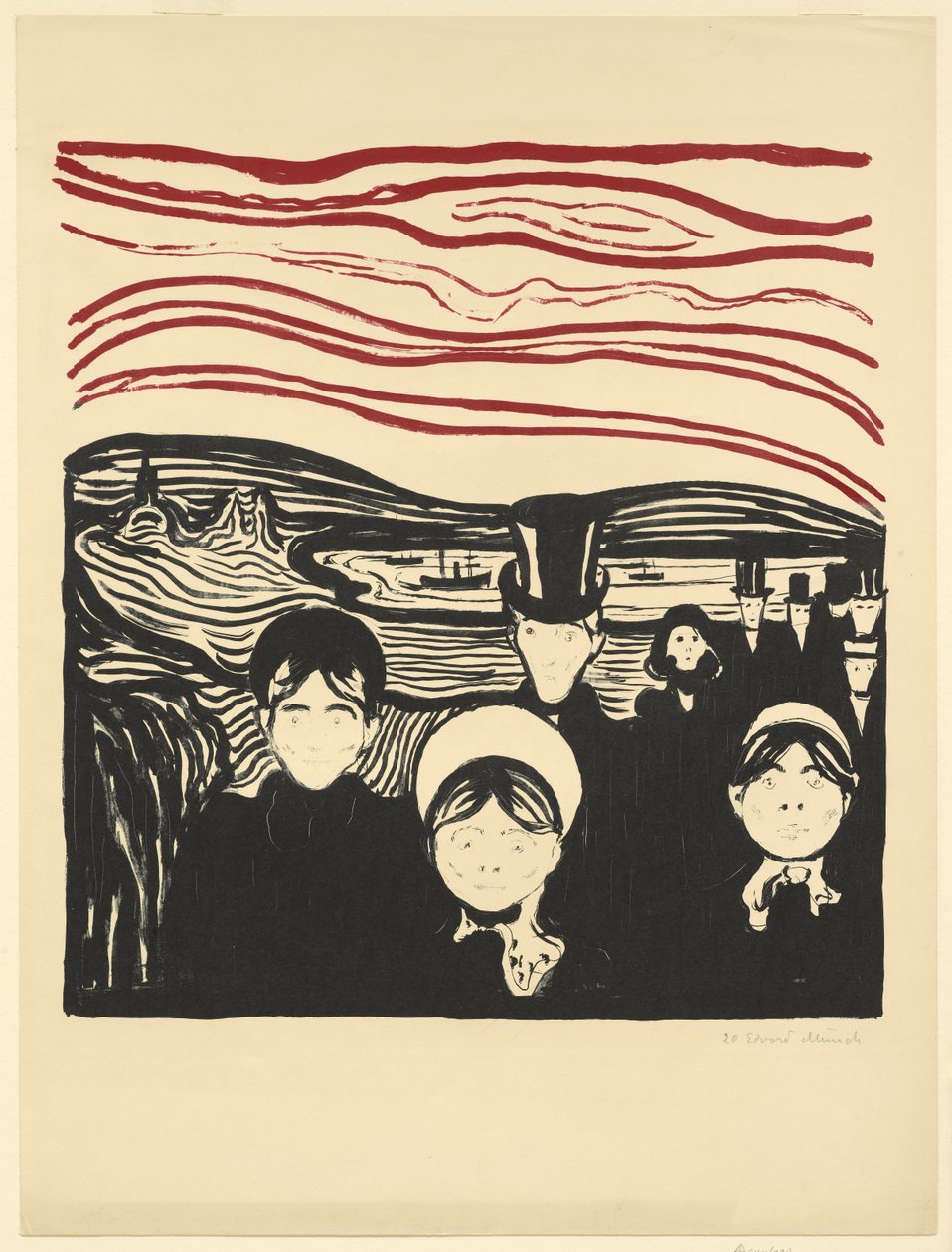 Ansia, 1896 da Edvard Munch