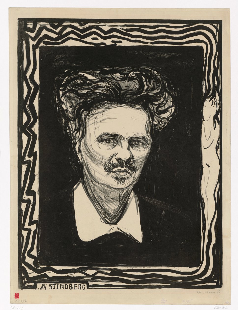 August Strindberg da Edvard Munch
