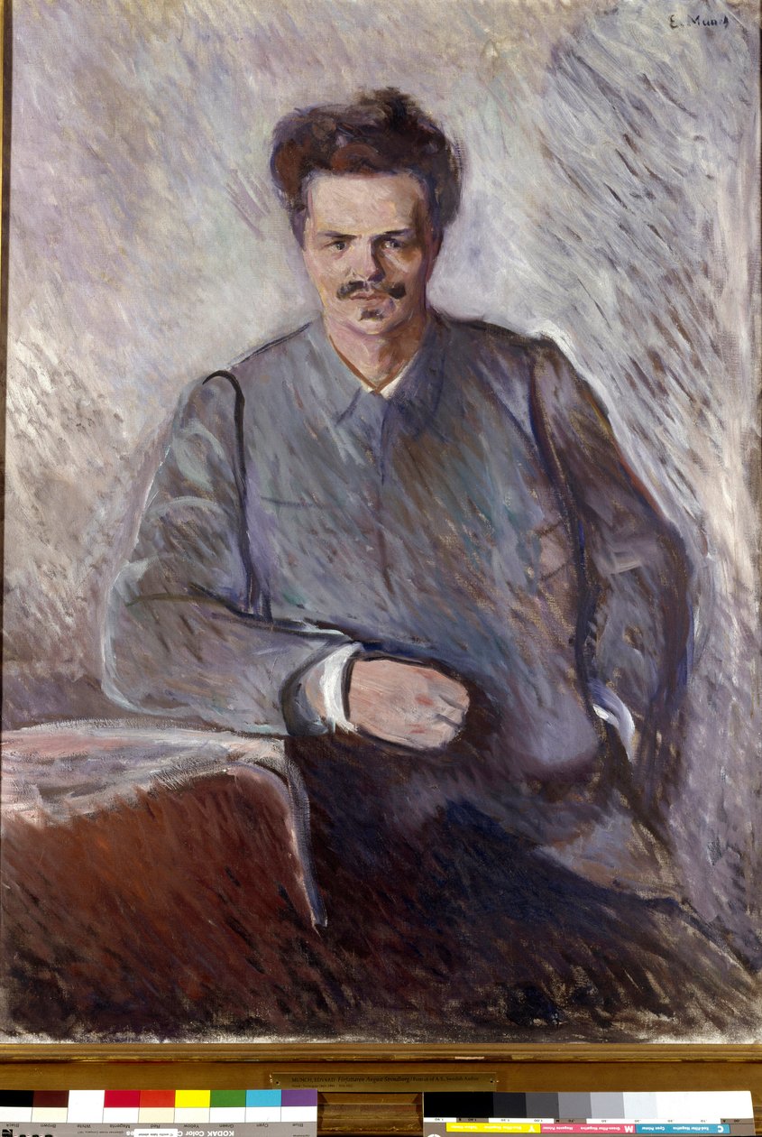 Ritratto di August Strindberg da Edvard Munch