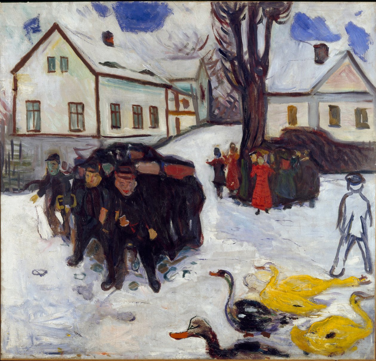 Bambini e oche da Edvard Munch