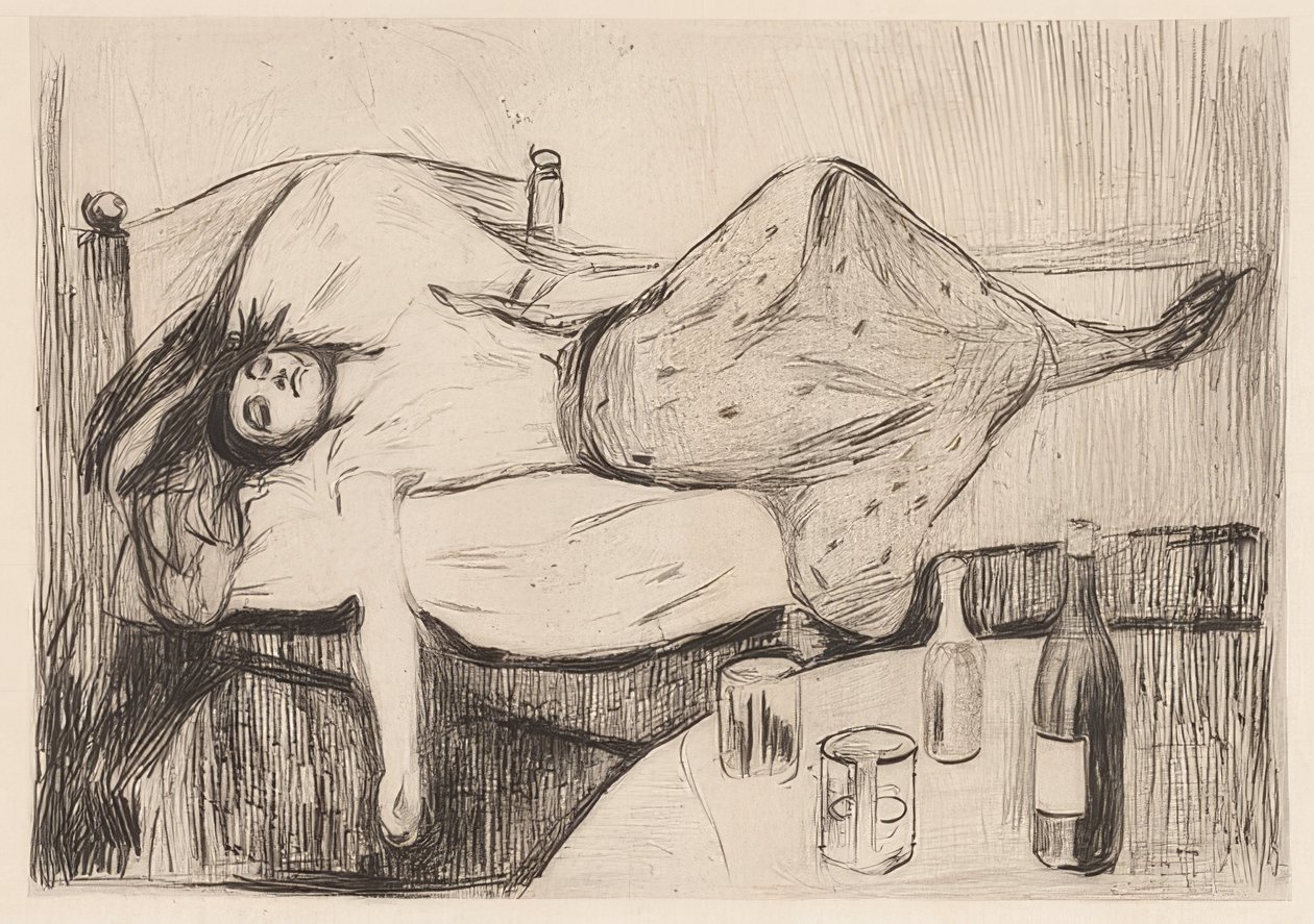 Il giorno dopo. 1894 da Edvard Munch