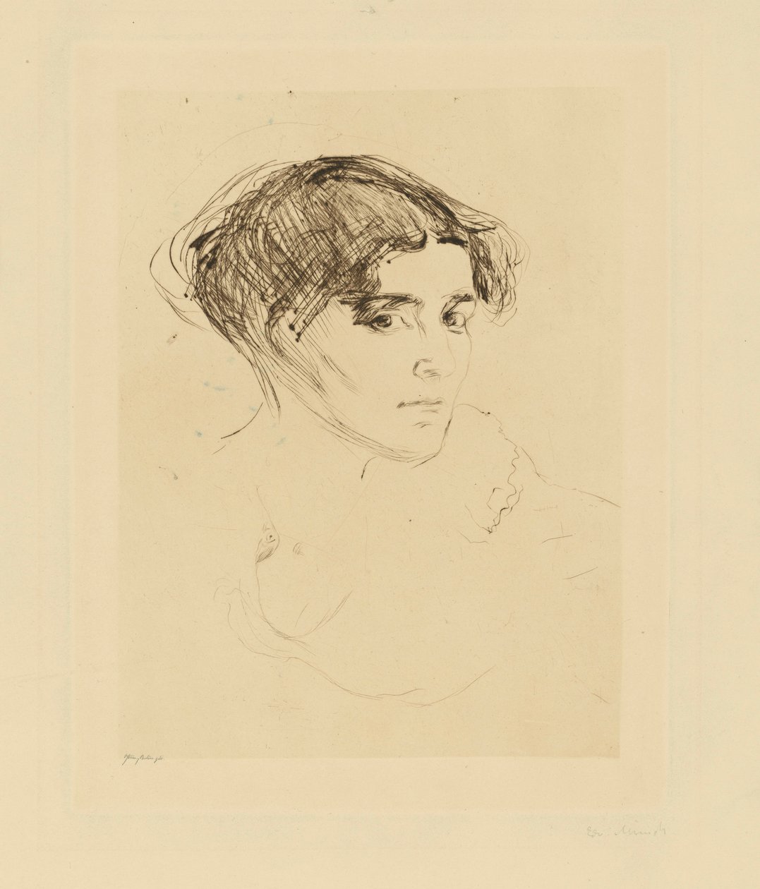 Testa di donna da Edvard Munch