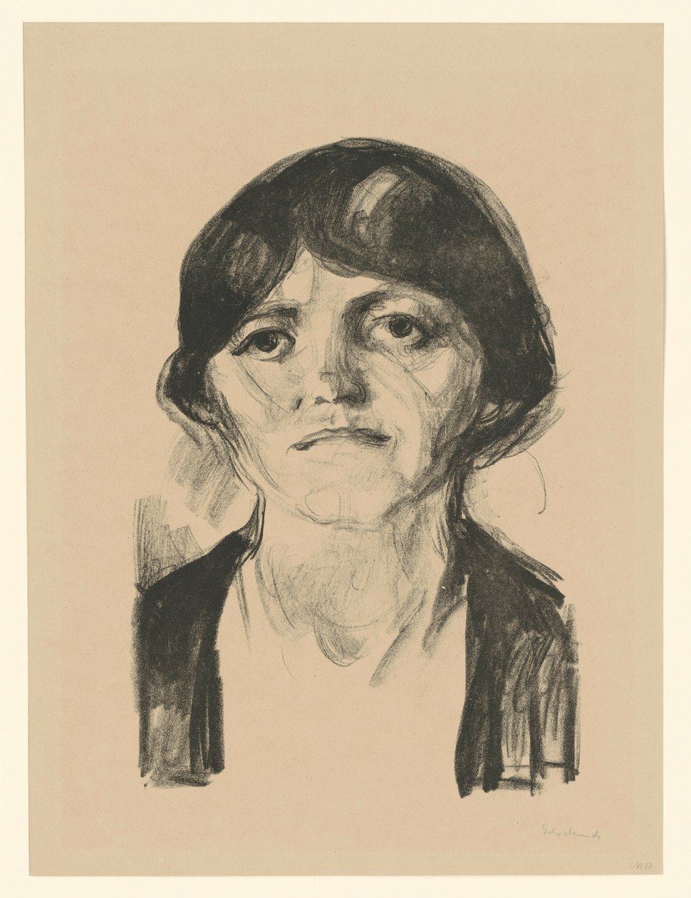 Testa di donna da Edvard Munch