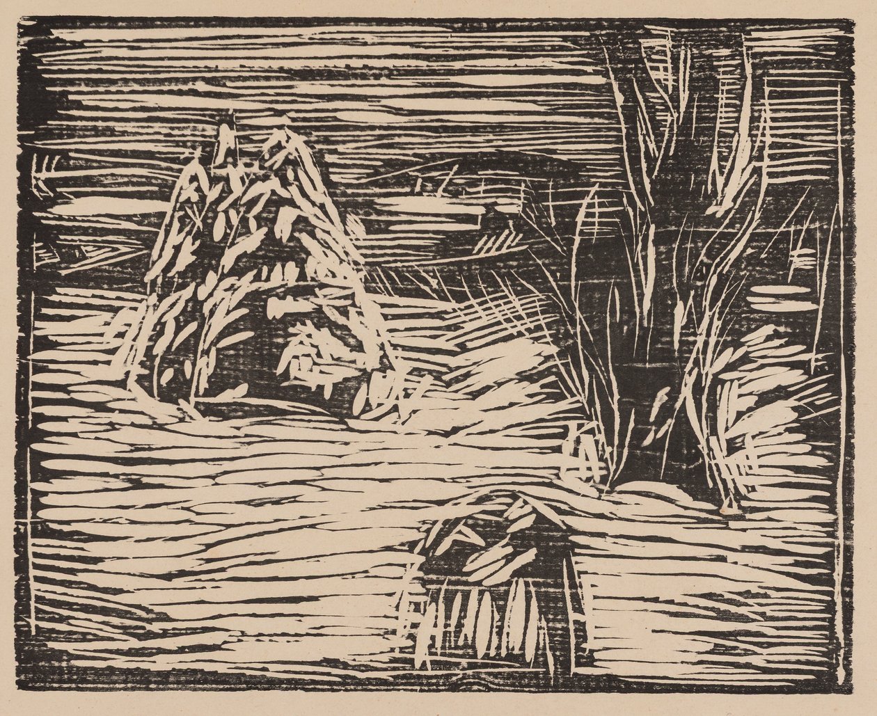 Giardino innevato I da Edvard Munch