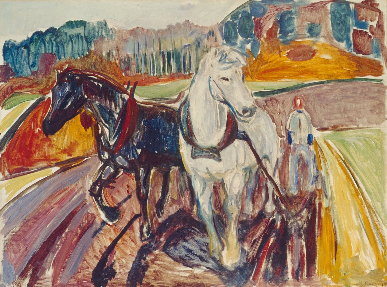 Squadra di cavalli da Edvard Munch