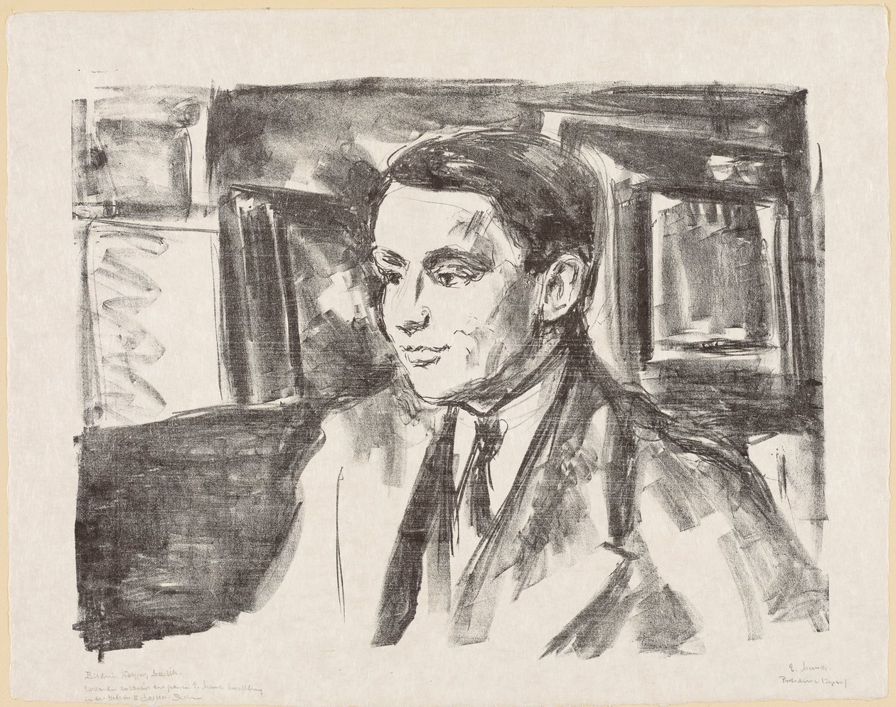 Ritratto giovanile di Wolfgang Gurlitt da Edvard Munch