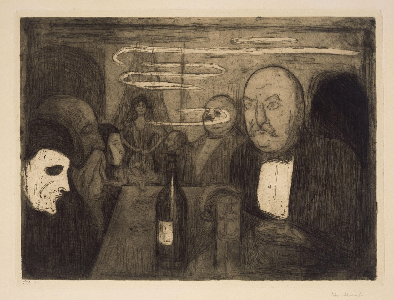 Kristiania-Boheme II da Edvard Munch